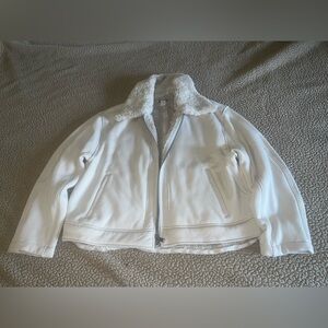 Athleta Westbound Sherpa Jacket Cream/ Beige XLarge